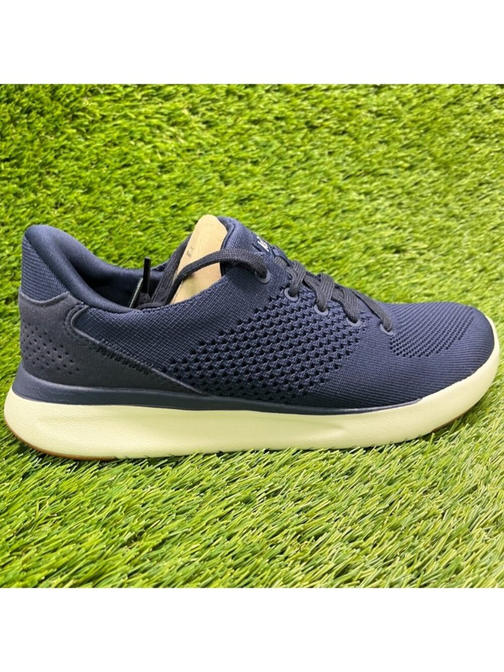 Kizik Lima Mens Size 8 Womens 9.5D Blue Athletic Hands Free Knit Shoes Sneakers
